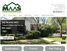 Tablet Screenshot of maasproperties.com